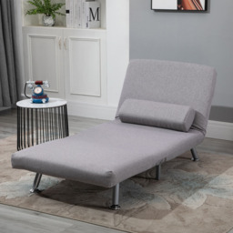 Portland Single Seater Grey Foldable Sofa Bed - Wilko - thumbnail 5