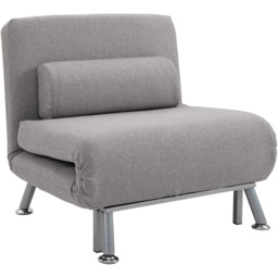 Portland Single Seater Grey Foldable Sofa Bed - Wilko - thumbnail 3