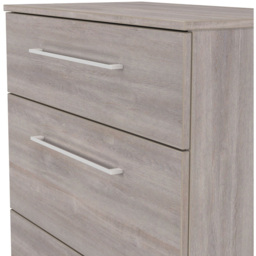Crowndale Worcester 3 Drawer Grey Oak Deep Chest of Drawers Ready Assembled - Wilko - thumbnail 7