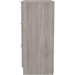Crowndale Worcester 3 Drawer Grey Oak Deep Chest of Drawers Ready Assembled - Wilko - thumbnail 5