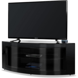 Centurion Supports Pangea 2 Door 2 Shelf Gloss Black TV Cabinet - Size: 45 x 118 x 45cm - Wilko - thumbnail 5