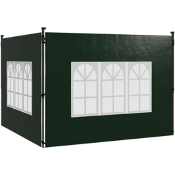 Outsunny 2 x 3m Green Gazebo Replacement Side Panel with Window 2 Pack - Size: 40 x 15 x 8cm - Wilko - thumbnail 3