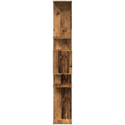 vidaXL 9 Shelf Smoked Oak Bookcase - Size: 188 x 29 x 92cm - Brown - Wilko - thumbnail 7