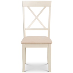 Julian Bowen Davenport 6 Seater Extending Dining Set Oak and Ivory - White - Wilko - thumbnail 5