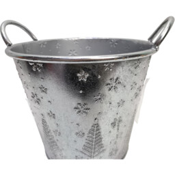 Silver Tree Planter Silver - Santa's Chalet - Wilko - thumbnail 4