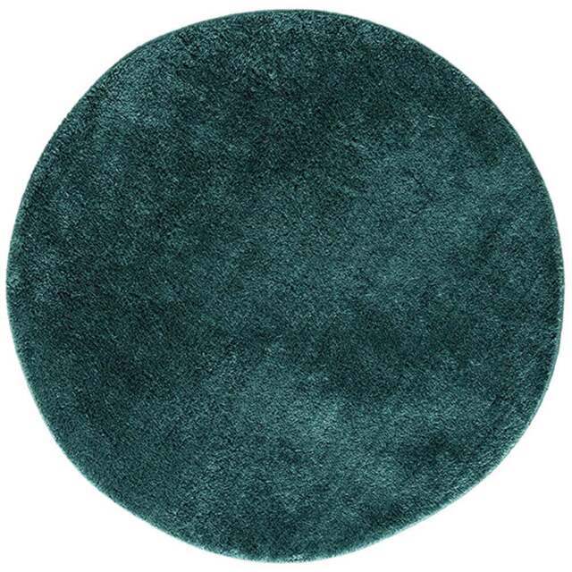 Desire Rugs Comfy Emerald Anti Slip Felt Backing Round Rug 100cm - Size: 100 x 100cm - Green - Wilko - image 1