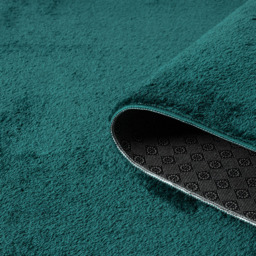Desire Rugs Comfy Emerald Anti Slip Felt Backing Round Rug 100cm - Size: 100 x 100cm - Green - Wilko - thumbnail 4