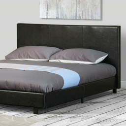 Brooklyn King Size Black Faux Leather Gas Lift Ottoman Bed - Wilko - thumbnail 3