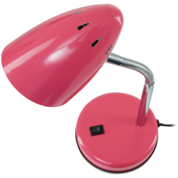 Premier Housewares Pink Gloss Desk Lamp - Size: 13 x 13 x 37cm - Wilko - thumbnail 5