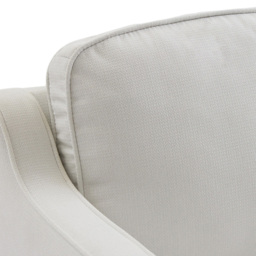 Living and Home Beige White Linen Sofa Chair - Size: Single - Wilko - thumbnail 5