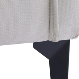 Living and Home Beige White Linen Sofa Chair - Size: Single - Wilko - thumbnail 4