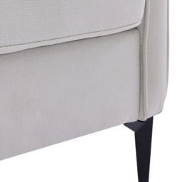 Living and Home Beige White Linen Sofa Chair - Size: Single - Wilko - thumbnail 7