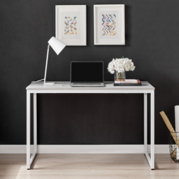 Furniturebox Cedric Desk Grey and White - Size: 120 x 60 x 75cm - Wilko - thumbnail 6