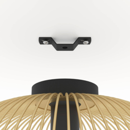 EGLO Venezuela Gold and Black Ceiling Light - Wilko - thumbnail 4