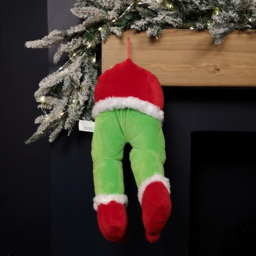 Samuel Alexander Animated Laughing Elf Hanging Christmas Decoration 32cm - Size: 32 x 18 x 18cm - Green - Wilko - thumbnail 3