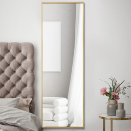 MirrorOutlet The Artus Gold Aluminium Edged Wall Mirror 120 x 40cm - Wilko - thumbnail 3