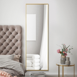 MirrorOutlet The Artus Gold Aluminium Edged Wall Mirror 120 x 40cm - Wilko - thumbnail 7