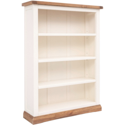 Tropea 4 Shelf Off White Wide Bookcase - Wilko - thumbnail 4