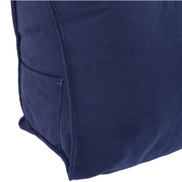Living and Home Dark Blue Chenille Wedge Headboard Pillow with Side Pocket 180 x 50cm - Size: 50 x 180 x 20cm - Wilko - thumbnail 7
