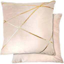 Serene Fractal Blush Cushion Cover 43 x 43cm - Pink - Wilko