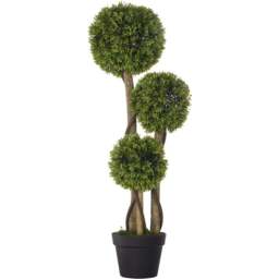 Portland Boxwood Ball Tree Artificial Plant In Pot 3ft - Multi - Wilko - thumbnail 1