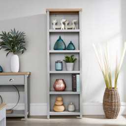 Home Source Avon 5 Tier Grey Tall Storage Unit - Size: 180 x 25 x 60cm - Wilko - thumbnail 7