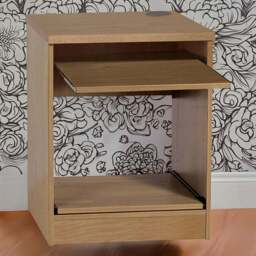 R White Cabinets Printer Desk Stand Brown - Size: 72.8 x 60 x 54cm - Wilko