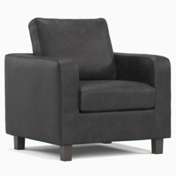 York 6 Seater Black Faux Leather Sofa Suite - Wilko - thumbnail 6