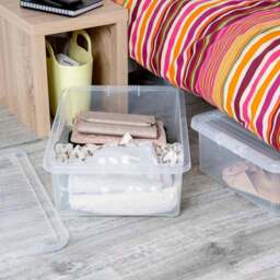 Wham 32L Crystal Storage Box with Lid 5 Pack - Clear - Wilko - thumbnail 5