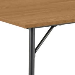 Florence Peru 4 Seater Dining Table Black and Oak - Black & Oak - Wilko - thumbnail 6