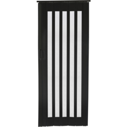 H&O Direct PVC Wood Effect Accordion Door 203cm - Size: 203 x 81 x 0.6cm - Black - Wilko - thumbnail 1