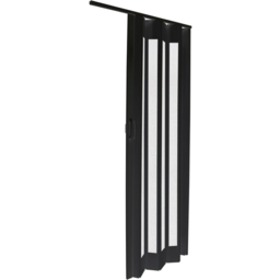 H&O Direct PVC Wood Effect Accordion Door 203cm - Size: 203 x 81 x 0.6cm - Black - Wilko - thumbnail 3