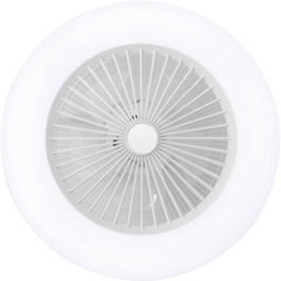 Living and Home White Round Ceiling Fan Light with Remote 22 inch - Size: 14 x 55 x 55cm - Wilko - thumbnail 4