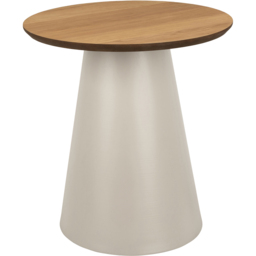 Florence Soli Oak and Grey Round Coffee Table 45 x 48cm - Size: 48 x 45 x 45cm - Multi - Furniture To Go - Wilko - thumbnail 3