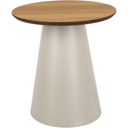 Florence Soli Oak and Grey Round Coffee Table 45 x 48cm - Size: 48 x 45 x 45cm - Multi - Furniture To Go - Wilko - thumbnail 4