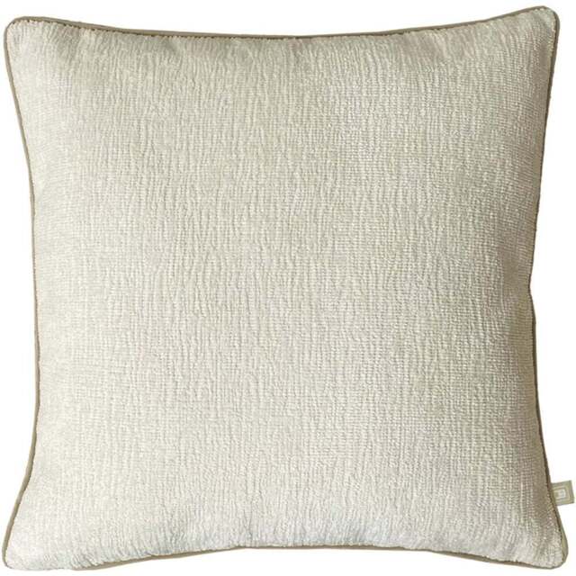 Belgravia Decor Cream Chenille Cushion 50 x 50cm - Size: 50 x 50 x 5cm - Wilko - image 1