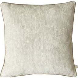 Belgravia Decor Cream Chenille Cushion 50 x 50cm - Size: 50 x 50 x 5cm - Belgravia Décor - Wilko