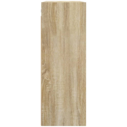 vidaXL 3 Shelf Sonoma Oak Wall Mounted Cabinet - Size: 90 x 69.5 x 32.5cm - Brown - Wilko - thumbnail 7