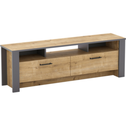Decorotika Manhattan 2 Door 3 Shelf Oak TV Unit - Size: 48.3 x 150 x 35.5cm - Multi - Wilko - thumbnail 6