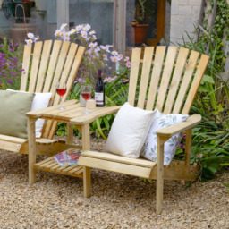 Forest Garden Florida 2 Seater Love Seat - Green - Wilko - thumbnail 5