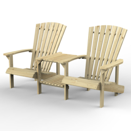 Forest Garden Florida 2 Seater Love Seat - Green - Wilko - thumbnail 3