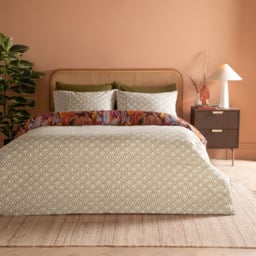 Furn King Size Utopia Printed Reversible Duvet Set - Orange - Wilko - thumbnail 3