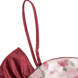 Living and Home Red and Pink Floral Polyester Ruffle Edge Chair Cushion 43.5 x 43.5cm - Size: 13 x 43.5 x 43.5cm - Multi - Wilko - thumbnail 7