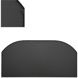 MirrorOutlet The Arcus Black Metal Arched Window Wall Mirror 174 x 85cm - Wilko - thumbnail 5