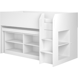Flair Aiden Single White Cabin Bed Mid Sleeper - Wilko - thumbnail 3