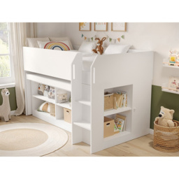 Flair Aiden Single White Cabin Bed Mid Sleeper - Wilko - thumbnail 7