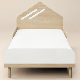 Flair Noah Single Oak and White Bed with House-Shaped Headboard - Wilko - thumbnail 4