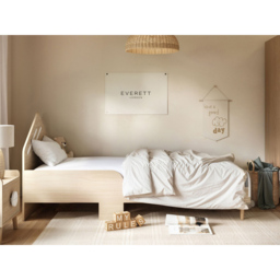 Flair Noah Single Oak and White Bed with House-Shaped Headboard - Wilko - thumbnail 5