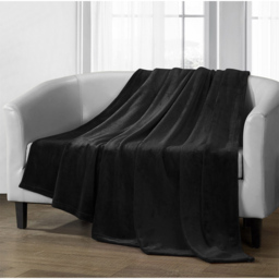 Velosso Black Mink Throw 150 x 200cm - Size: 150 x 200 x 1cm - Wilko - thumbnail 3