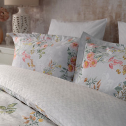 Serene Rieva Super King Size Floral 300 Thread Count Duvet Cover Set - Multi - Wilko - thumbnail 3